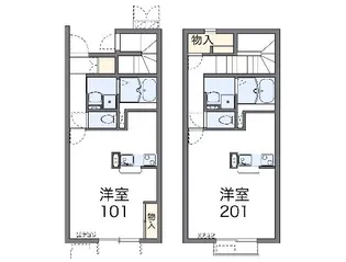 レオネクストテリエⅡ【207号室】の間取り