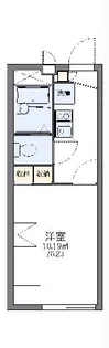 レオパレススカイ タウン【203号室】の間取り