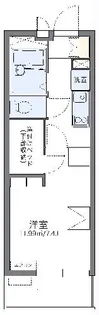 レオパレス竹松【101号室】の間取り