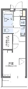 レオパレス竹松【209号室】の間取り
