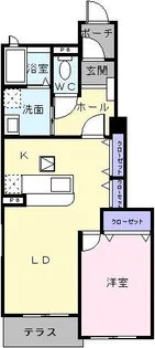 アルシオネ・クレメント【1階】の間取り