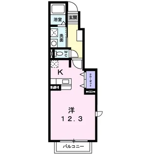 ミニヨン K【1階】の間取り