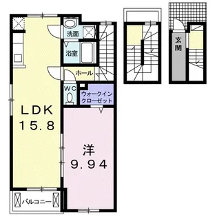 バレンタインC【3階】の間取り