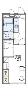 レオパレスボーダーハウス挙母【101号室】の間取り