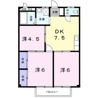ジョイフル桜【2階】の間取り