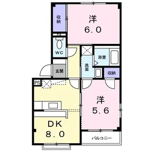 サンハイツ森崎【2階】の間取り