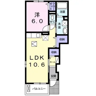 LaLa・フィオーレ【1階】の間取り