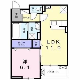 コルヌイエ【2階】の間取り