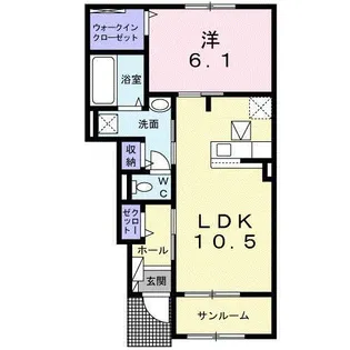 K.Z will A【1階】の間取り