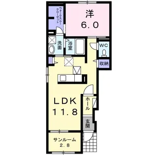 コンフォーティア【1階】の間取り