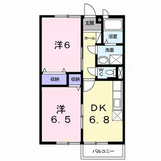 エルガーデンB【1階】の間取り