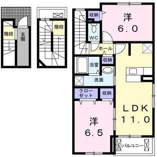サンハウス【301号室】の間取り