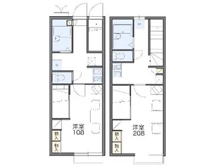 レオパレスKEN【1階】の間取り