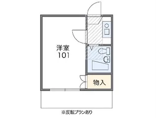 レオパレス豊田【103号室】の間取り