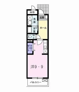 グランデ金谷【1階】の間取り