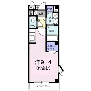 レフィナードA【2階】の間取り