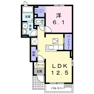 グリーンヒルズ【1階】の間取り