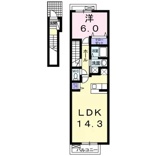 ベル・シュエット【2階】の間取り