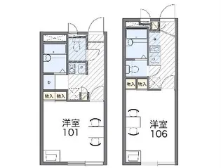 レオパレスCOMO【1階】の間取り