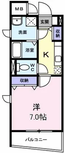 コリーヌ H【2階】の間取り