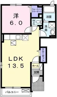 タウニー屋敷【1階】の間取り