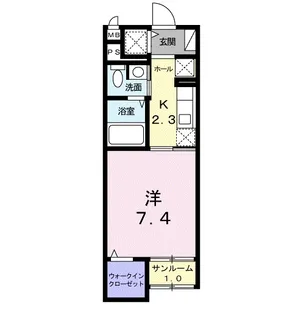 スリー エム【1階】の間取り
