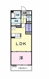 ローズパティオ【3階】の間取り
