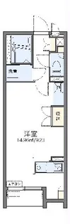 レオネクストエリタージュ【206号室】の間取り