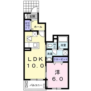 ミルキーウェイ Ⅰ【1階】の間取り