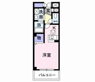 エントピアタウンころも【1階】の間取り