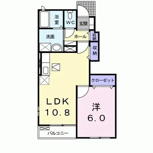 ダイヤモンド エフⅡ−2【1階】の間取り