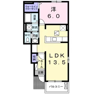 ジェルメⅦ【1階】の間取り