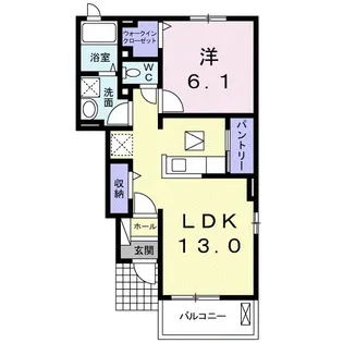 ウエスト・ヒルズⅡ【1階】の間取り