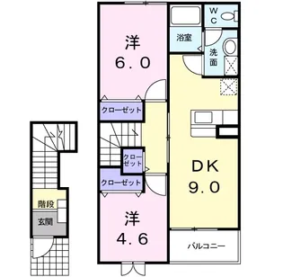グレイス 9【2階】の間取り