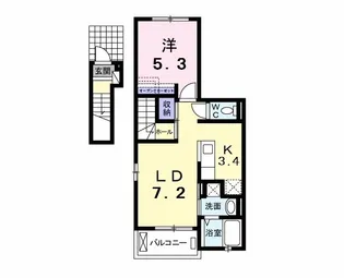 クレイン21Ⅱ【2階】の間取り