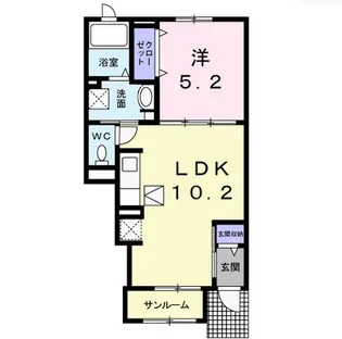 エアリーガーデンⅤ【1階】の間取り