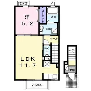 グレイスフルA【2階】の間取り