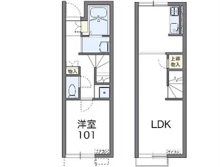 レオネクストHOPE Ⅲ【106号室】の間取り