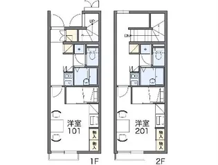 レオパレス菜の花【205号室】の間取り