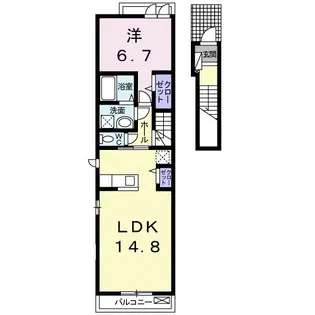 マーリエヴィラ A【2階】の間取り