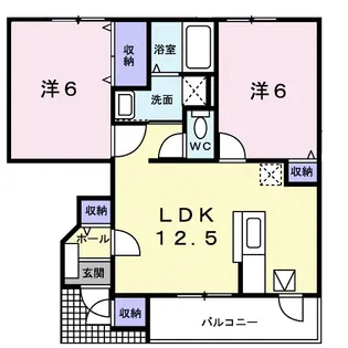 シャルマンA【1階】の間取り