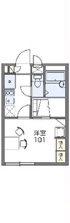 レオパレスムツミハイツ東大宮【2階】の間取り