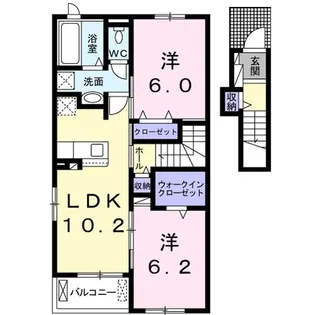 アリエッティB棟【2階】の間取り