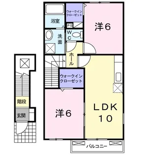 GreenVilla A【2階】の間取り