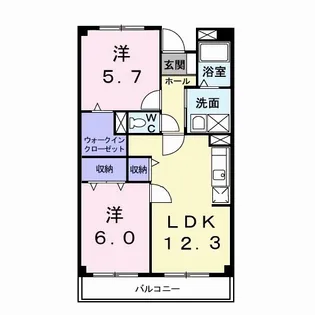 昭和エクセランマンション【2階】の間取り