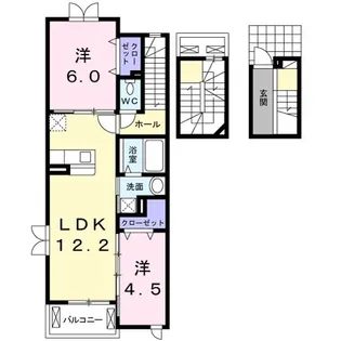 ヒル クライム【3階】の間取り