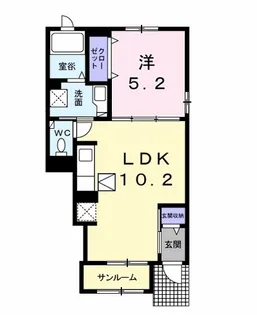 コロレアール ベイスⅡ【1階】の間取り