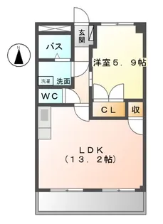 グローリィ・ヒルズⅢ【1階】の間取り