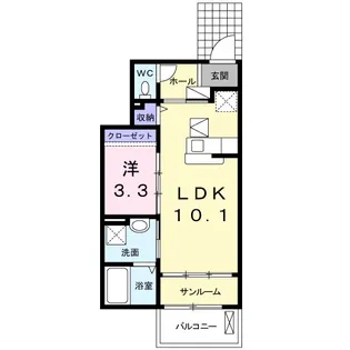 エミネンス川中島【1階】の間取り