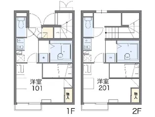 レオパレスカワシマⅡ【1階】の間取り